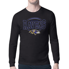 Starter Team Track Graphic Long Sleeve T-Shirt - Baltimore Ravens