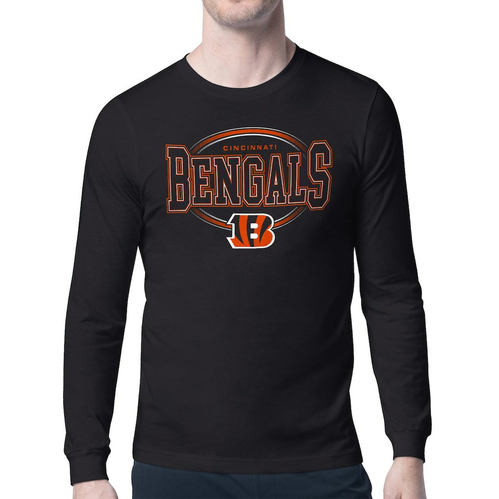 Starter Team Track Graphic Long Sleeve T-Shirt - Cincinnati Bengals