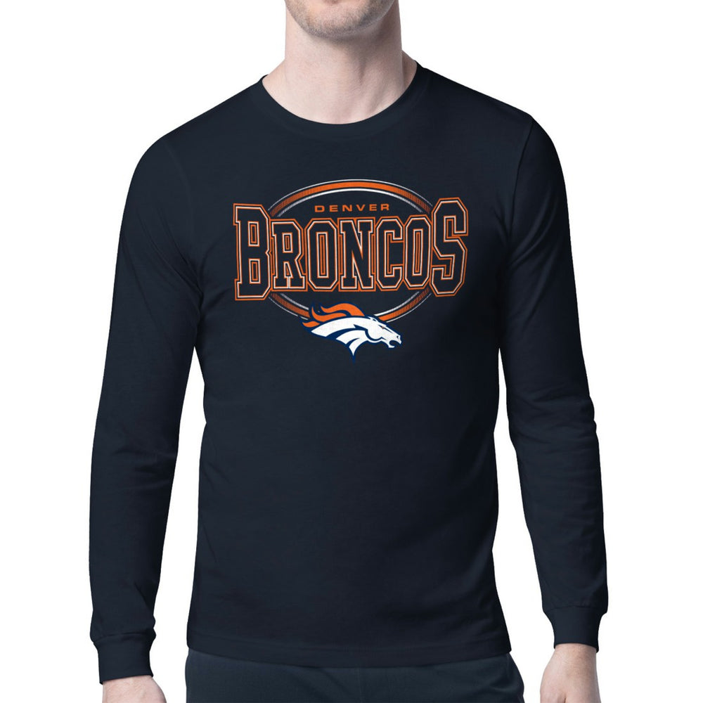 Starter Team Track Graphic Long Sleeve T-Shirt - Denver Broncos
