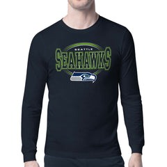 Starter Team Track Graphic Long Sleeve T-Shirt - Seattle Seahawks