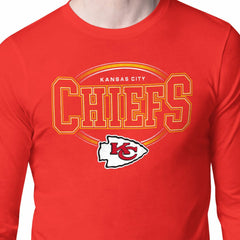 Starter Team Track Graphic Long Sleeve T-Shirt - Kansas City Chiefs