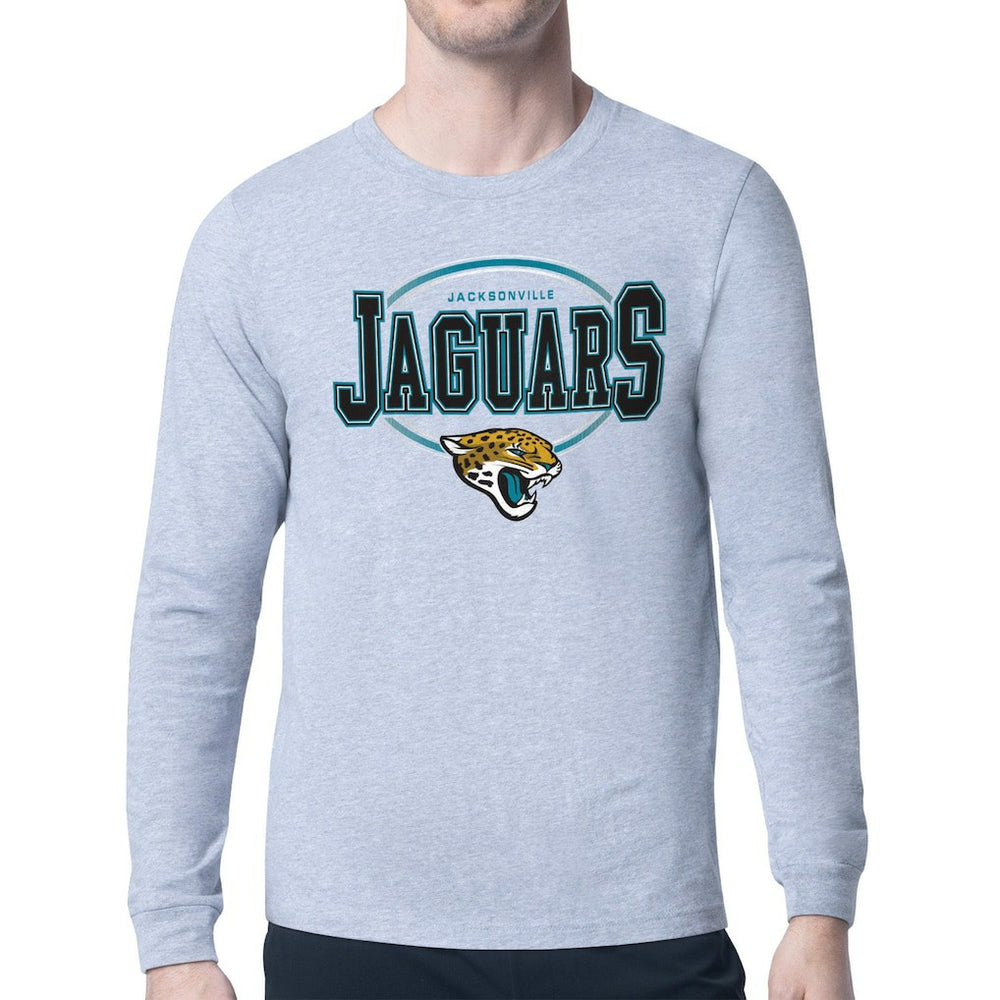 Starter Team Track Graphic Long Sleeve T-Shirt - Jacksonville Jaguars