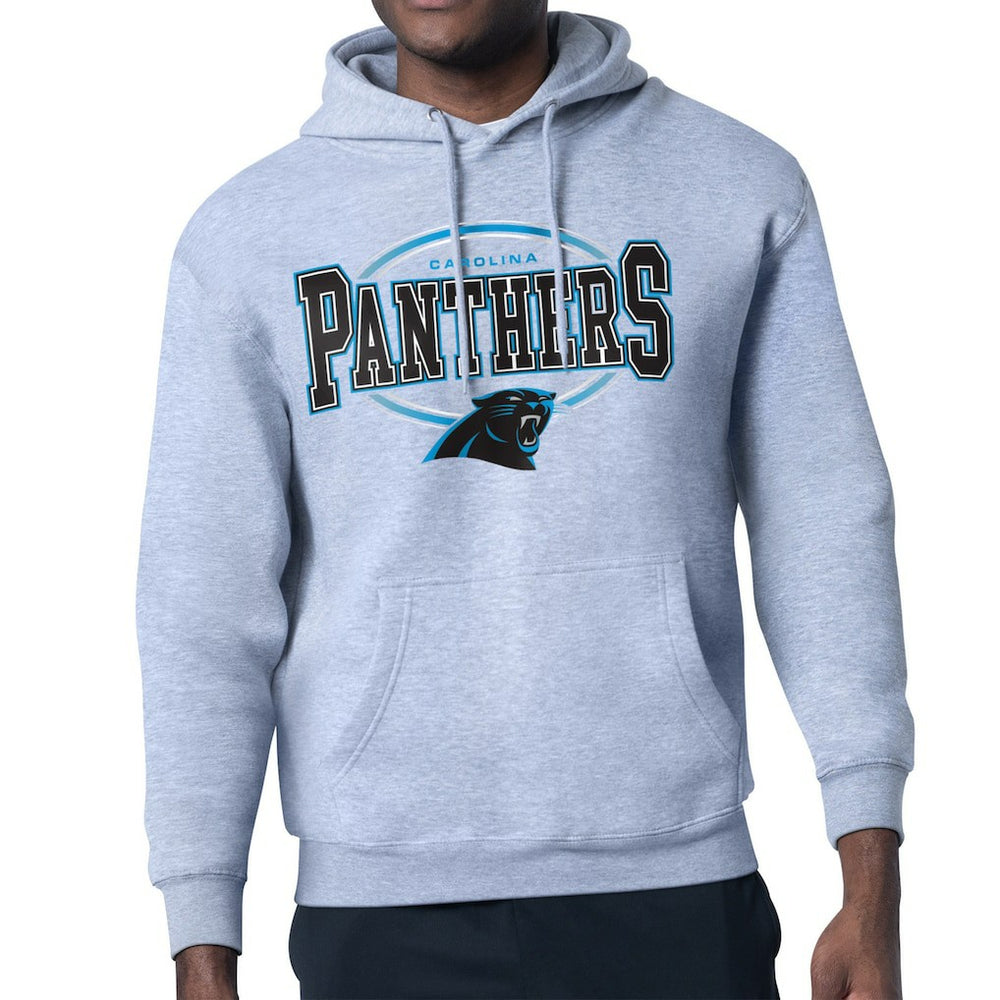Starter Team Track Graphic Pullover Hoodie - Carolina Panthers