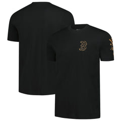 MLB Boston Red Sox New Era Bronze Logo with Cross Bats Established T-Shirt