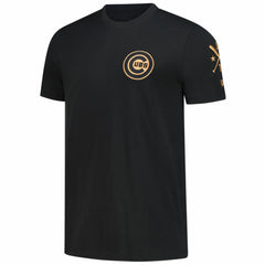 MLB Chicago Cubs New Era Bronze Logo with Cross Bats Established T-Shirt