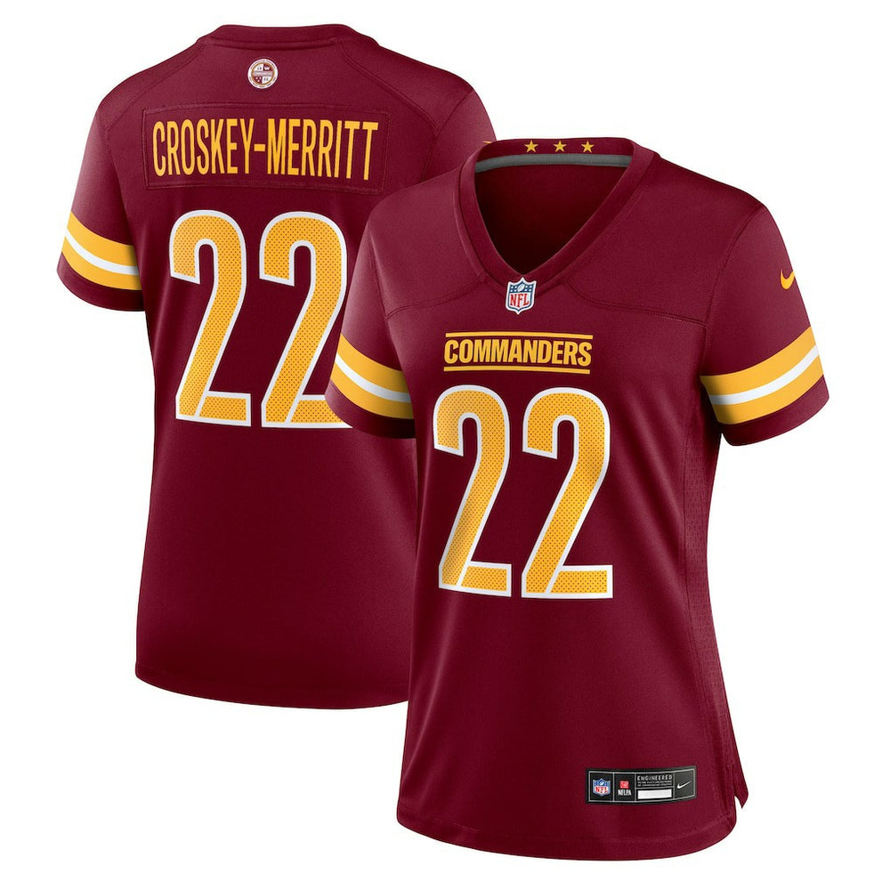 Jacory Croskey-Merritt Women's Team Game Jersey - Washington Commanders