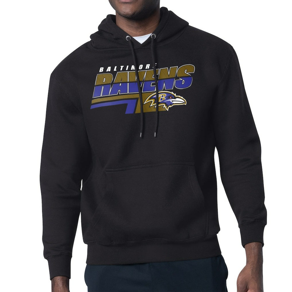 Starter Logo Push Graphic Hoodie - Baltimore Ravens