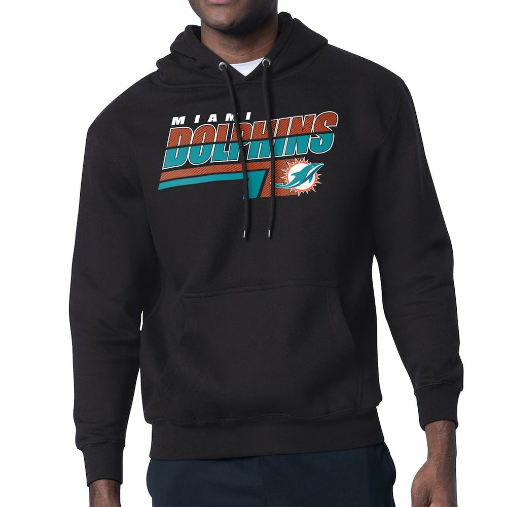Starter Logo Push Graphic Hoodie - Miami Dolphins