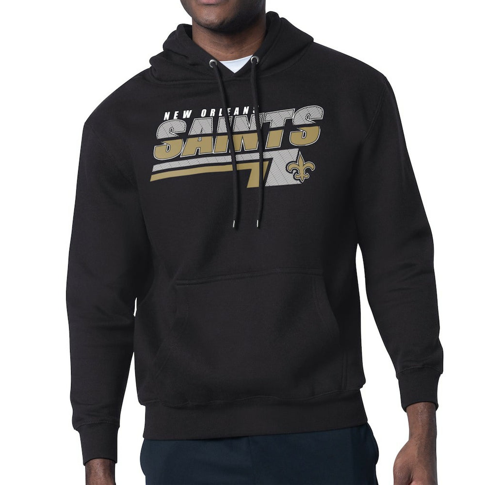 Starter Logo Push Graphic Hoodie - New Orleans Saints