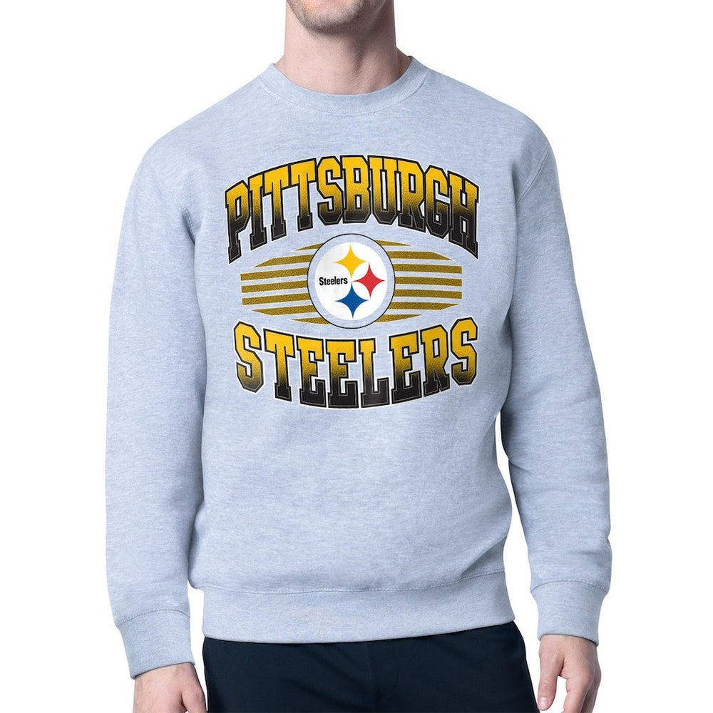 Starter Team Grit Graphic Fleece Pullover Sweatshirt - Pittsburgh Steelers