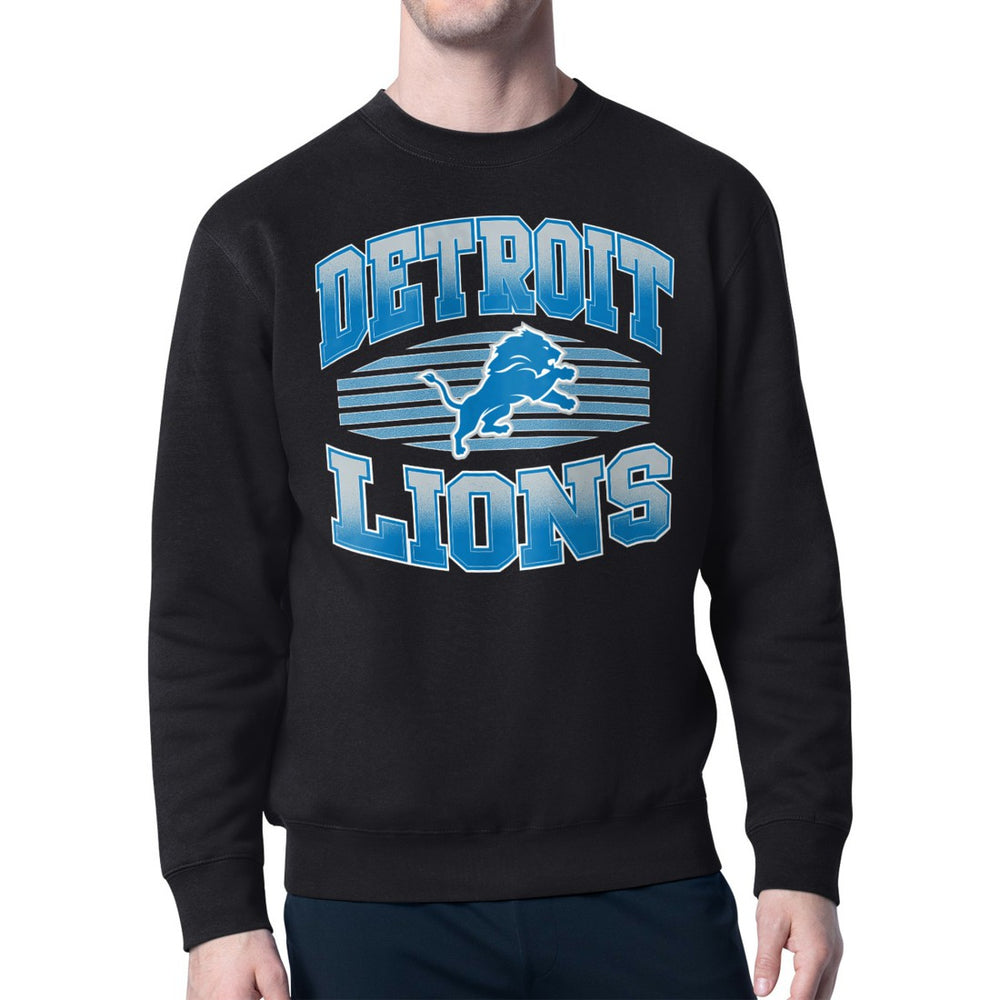 Starter Team Grit Graphic Fleece Pullover Sweatshirt - Detroit Lions