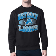 Starter Team Grit Graphic Fleece Pullover Sweatshirt - Detroit Lions