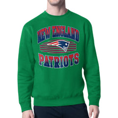 Starter Team Grit Graphic Fleece Pullover Sweatshirt - New England Patriots