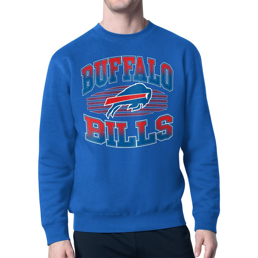 Starter Team Grit Graphic Fleece Pullover Sweatshirt - Buffalo Bills