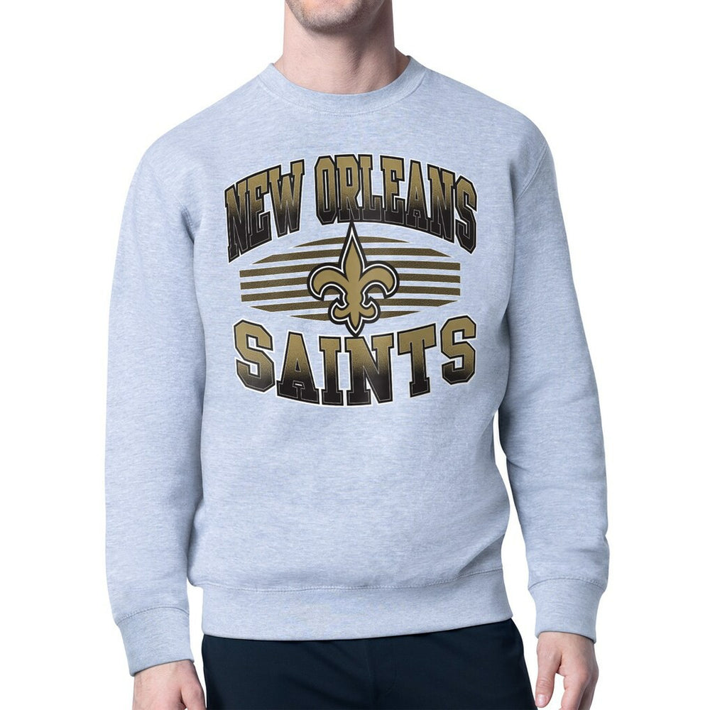 Starter Team Grit Graphic Fleece Pullover Sweatshirt - New Orleans Saints