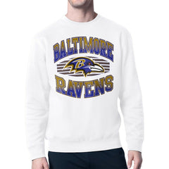 Starter Team Grit Graphic Fleece Pullover Sweatshirt - Baltimore Ravens