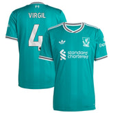 Virgil van Dijk Liverpool 2025/26 Third Replica Player Jersey - Adidas Green