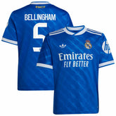 Jude Bellingham Real Madrid Youth 2025/26 Third Replica Player Jersey - Adidas Blue