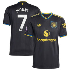 Mason Mount Manchester United 2025/26 Third Player Jersey - Adidas Black