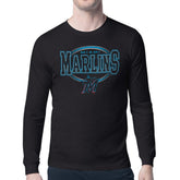 MLB Miami Marlins Starter Team Track Graphic Long Sleeve T-Shirt