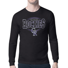 MLB Colorado Rockies Starter Team Track Graphic Long Sleeve T-Shirt