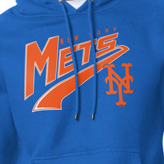 MLB New York Mets Starter Modern Tailsweep Fleece Tri-Blend Pullover Hoodie