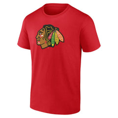 NHL Red Chicago Blackhawks Primary Logo T-Shirt