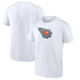NHL White Edmonton Oilers Primary Logo T-Shirt