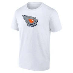 NHL White Edmonton Oilers Primary Logo T-Shirt