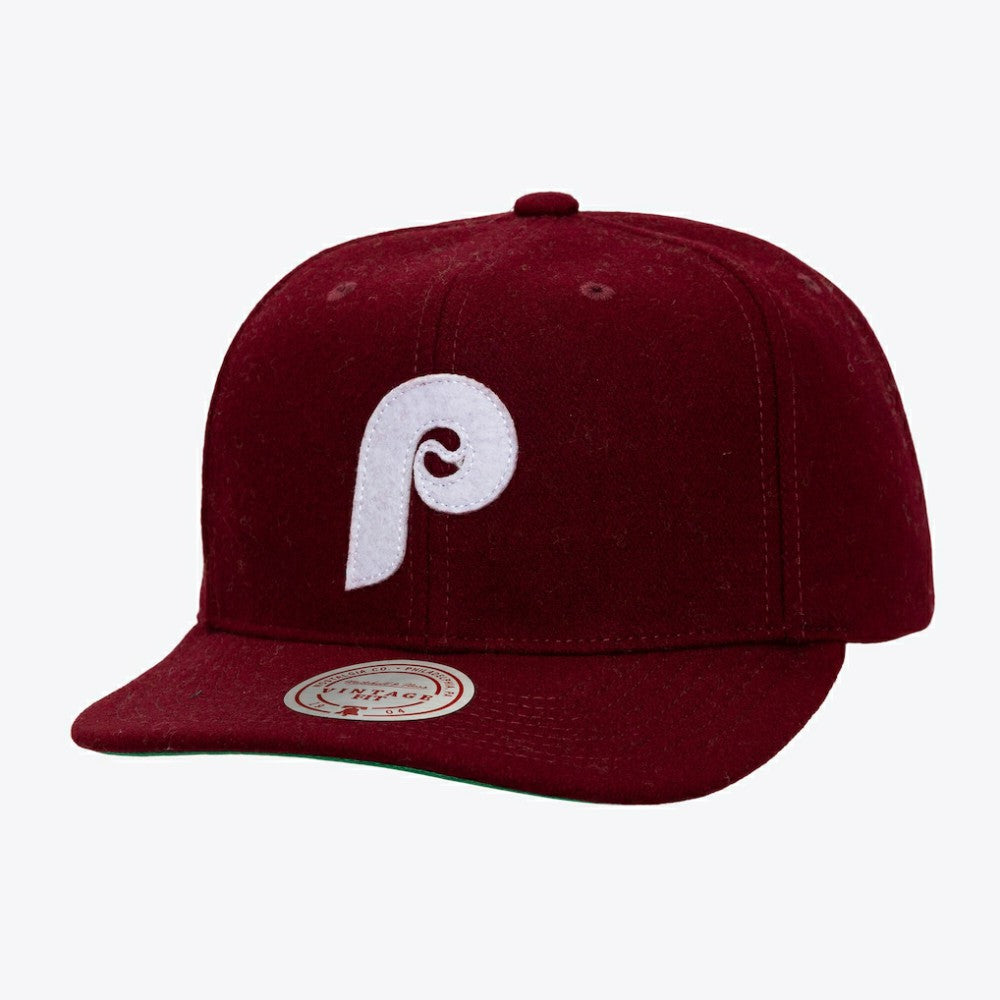MLB Philadelphia Phillies Vintage Fit Melton Wool Adjustable Hat
