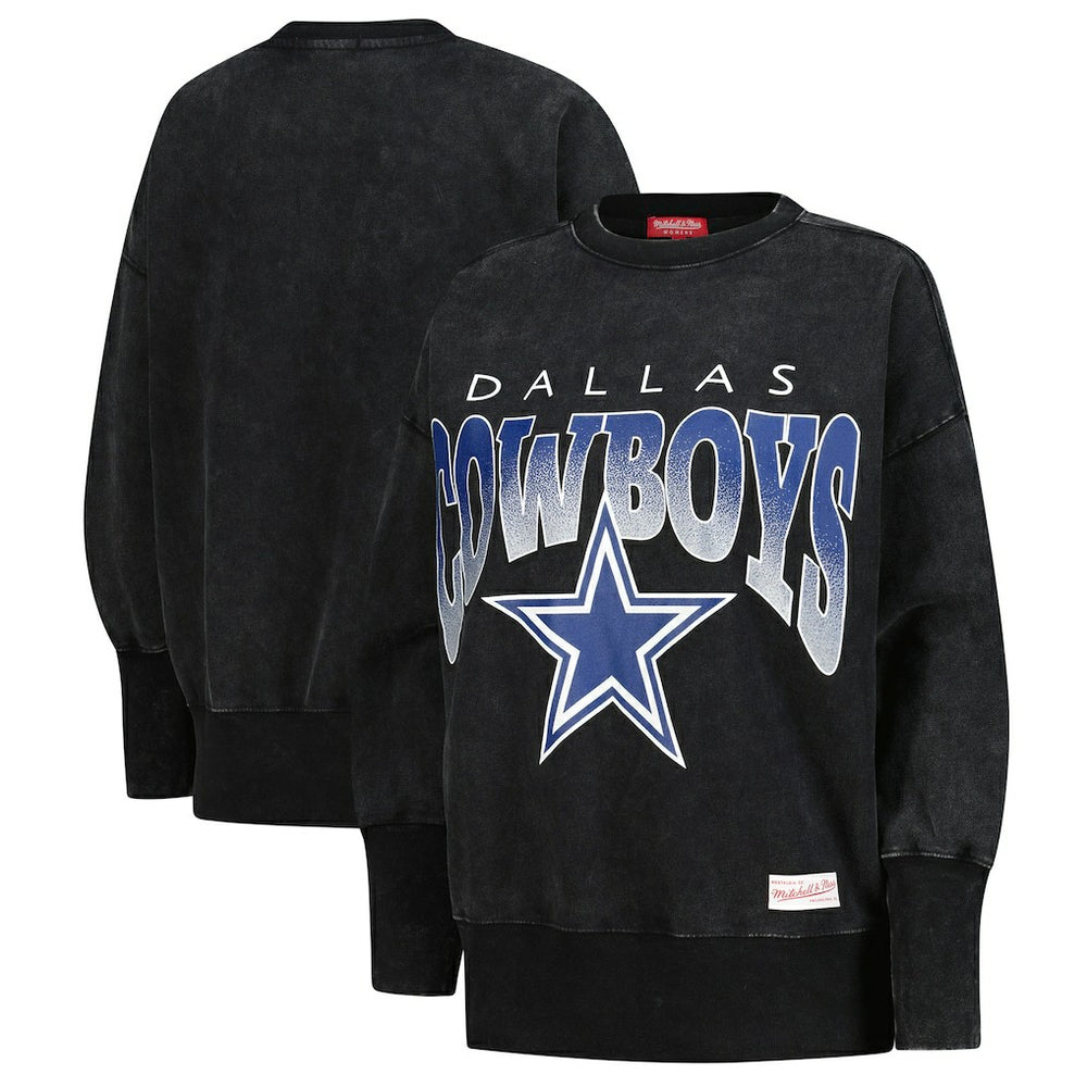 Women's Delineate Mineral Wash Crewneck Sweatshirt - Dallas Cowboys