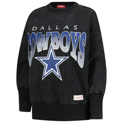 Women's Delineate Mineral Wash Crewneck Sweatshirt - Dallas Cowboys