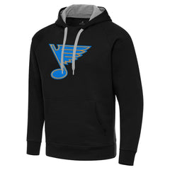 NHL Black St. Louis Blues Antigua Victory Pullover Hoodie