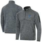 NHL Heather Gray St. Louis Blues Antigua Fortune Quarter-Zip Pullover Jacket