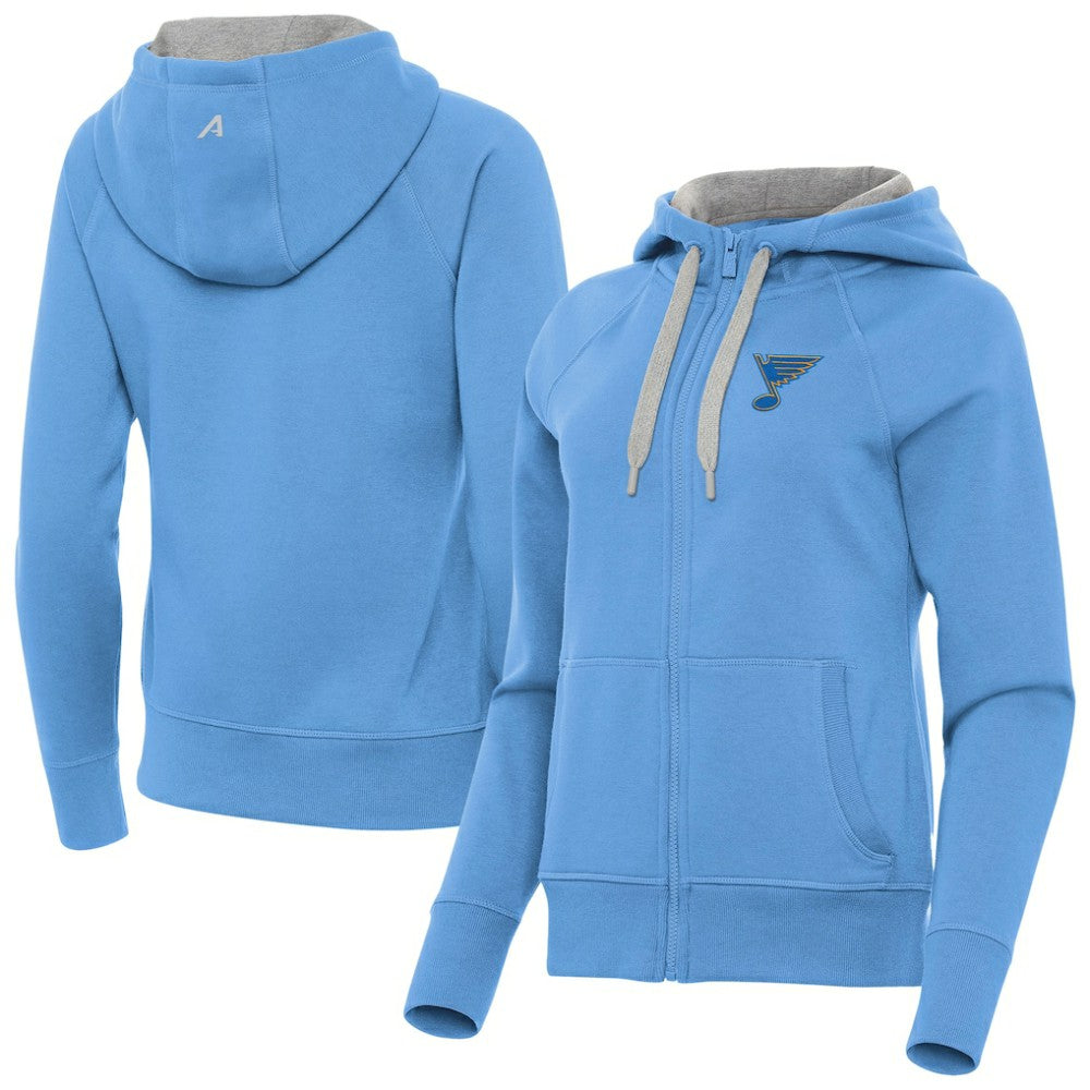 NHL Blue St. Louis Blues Antigua Women's Victory Full-Zip Hoodie
