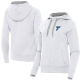 NHL White St. Louis Blues Antigua Women's Victory Full-Zip Hoodie