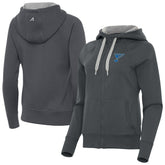 NHL Charcoal St. Louis Blues Antigua Women's Victory Full-Zip Hoodie