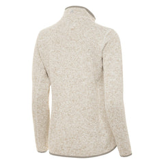 NHL Oatmeal Boston Bruins Antigua Women's Fortune Half-Zip Pullover