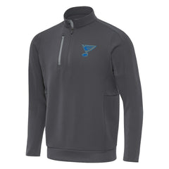 NHL Pewter St. Louis Blues Antigua Generation Quarter-Zip Pullover Top