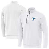 NHL White St. Louis Blues Antigua Generation Quarter-Zip Pullover Top