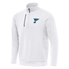 NHL White St. Louis Blues Antigua Generation Quarter-Zip Pullover Top