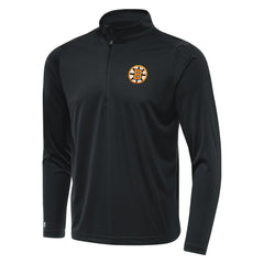 NHL Gray Boston Bruins Antigua Tribute Lightweight Quarter-Zip Pullover