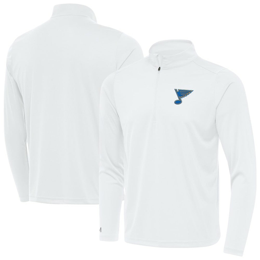 NHL White St. Louis Blues Antigua Tribute Lightweight Quarter-Zip Pullover