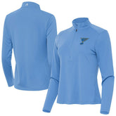 NHL Blue St. Louis Blues Antigua Women's Tribute Half-Zip Pullover