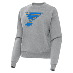 NHL Heather Gray St. Louis Blues Antigua Women's Victory Pullover Sweatshirt
