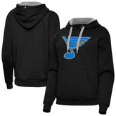 NHL Black St. Louis Blues Antigua Women's Victory Pullover Hoodie