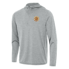 NHL Heather Gray Boston Bruins Antigua Tidy Quarter-Zip Hoodie