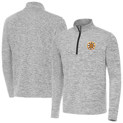 NHL Black Boston Bruins Antigua Cause Quarter-Zip Jacket