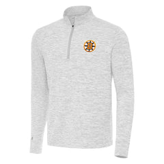 NHL Gray Boston Bruins Antigua Cause Quarter-Zip Jacket