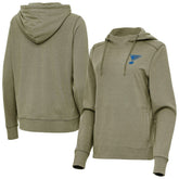 NHL Olive St. Louis Blues Antigua Women's Justice Pullover Hoodie